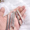 Vintage Headbands Hairpins Solid Curved Clips Silver Metal Crocodile Clip Bows Pin DIY Hair Accessories Wholesale