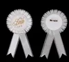 Bruid To Be Kip Night Party do Gift Filler Rosette Badge White Silver Holiday Accessoire