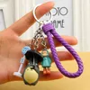 Cute My Neighbor Totoro Doll Keychain PVC Chinchilla Portachiavi Toy Fit Women Bag Accessori Miyazaki Hayao Comic Fans