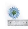10pcs 4 cm Mała szyfra Daisy Gerbera ręcznie robiona sztuczna głowa kwiatowa chryzantema do dekoracji ślubnej