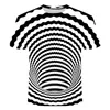 2019 mode nytt mönster psychedelic 3d t-shirt kort ärm förskott o-neck tee shirts personlighet män kvinnor unisex sommar toppar