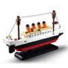 Titanic RMS bateau de croisière bateau ville modèle kits de construction blocs 3D figurines éducatives bricolage jouets loisirs pour enfants briques X0102