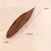 Metal Fragrance Lamps Creative One Leaf Boat Incense Stick Holder Ash Catcher Burner Holders Home Decoration Censer Tool