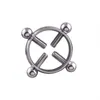 Fake Nipple Piercing JewelrySurgical Steel Non Piercing Nipple Ring Shield Screw Nipple Clamps Sexy Piercings for Women