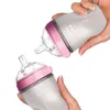 سيليكون زجاجة الطفل الأخضر / الوردي 5 أوقية و 8 أوقية زجاجات الطفل 2 حزمة BPA زجاجة مجانية الأطفال LJ200831