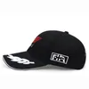 Вышивка Спорт F1 Гоночная кепка Мужская шляпа для рыбы Открытый Модные линии Мяч Лонг Визуализация Breim Thume Snapback Sun