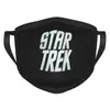 Wasbaar Herbruikbaar Star Trek Mondmasker Anti-stof Half Gezicht Mondmasker voor Mannen Vrouwen Stofdicht met Oorlussen Black242f
