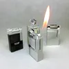 Creative SPUNK Grinding Wheel Cigar Pipe Lighter Oblique Fire Metal Flint Lighter Fire Butane Gas Jet Lighter Men Collection 5558830