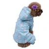 Carino stampato vestiti dell'animale domestico piccolo cane tuta Chihuahua pigiama con cappuccio cappotto per s gatti super morbido caldo cucciolo costume Y200917