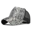 Men's Baseball Cap For Men Mesh Breathable Net Hat Summer Hat Printing Women's Hat Cotton