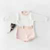 Emmababy herfst baby kinderen meisjes baby pak zak gebreide jas of wollen romper winter warme bijpassende kleding lj201223