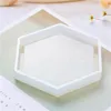 Yaratıcı DIY Coaster Kalıp Silikon Döküm Kristal Kalıp Şeffaf Parlak Saksı Baz Kalıp 4 Stilleri 3 7ms E19