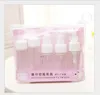 5 pc 40ml Conjunto Viajante Malas de Maquiagem Perfume Sub Bottle Small Garrafa Set Bath Shampoo Acessório Set Hotel Suprimentos Viajar