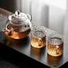 Verre Tasse À Thé Transparent Teaware Cuisine Lait Boissons Café Fruits Thés Tasses Hôtel Banquet Fête Vin Champagne Tumbler BH6045 WLY