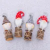 Christmas Decor Gnome Photo Clip Stand Tavolo in legno Numero Nome Segnaposto Titolari per la festa nuziale Segno JK2011KD