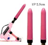 Vrouwelijke smaak sex machine accessoires 1525 cm roze roze penis anaal plug mannelijke masturbatie seksspeeltje G12201304368