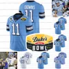 Custom North Carolina Tar Heels Jersey 2021 Duke's Mayo Bowl Lawrence Taylor Sam Howell Josh Downs Cedric Gray Keeshawn Silver Antoine Green Josh Henderson Turay