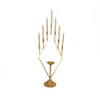 New Style Alto Ouro Candle Candelabra Centerpiece para decoração de casamento Senyu448