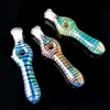 Glazen nectarcollectorset met 10 mm gewricht Quartz Tip Dab Straw Oil Rig Siliconen rookpijp Glazen pijp