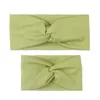 2PCSSET MOMMOMATH娘Bady Girl Bow HeadBand Solid Color Head Hair Band Accessories ParentChild Family Headwear9410976