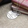 Chains ZYZQ Statement Necklace Birthday Gift For Grandmother With Letter Engraved Double Heart Design Round Pendant Wholesale Lots&Bulk1