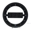 LED Digital Relógio de Parede Moderno Design Dual-use Dorming Digital Circular Circular PhotoReceptive Clocks para Home Decoração Festival Presente 201125