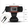 Caméra Web USB HD Webcam 1080P 720P 480P caméra PC Microphone insonorisant intégré enregistrement vidéo pour ordinateur