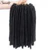 Lans 14 pouces faux locs crochet cheveux doux terreur et dreadlocks légers