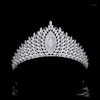 Cabelo Clipes Barrettes Ymor Glamorous Moon Cabeçal de Casamento Cristais Acessórios Muslim Saudi Arabric Band Brides Tibetan Silver Crown