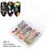 chrismas stickers 10 Rolls Nail Foils Mixed Nail Art Stickers Colorful Transfer Foil Butterfly Wraps Adhesive Decals Paper Nails Decoration