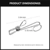 Other Household Sundries 304 Stainless Steel Metal Long Tail Clip with Hooks Clothes Pins Hanging Universal Clips for Kitchen Bathroom Office WH0485