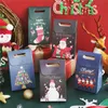 Christmas Gift Boxes Xmas Packing Santa Claus Paper Case Design Printed Candy Box Party Activity Decorations