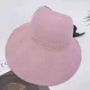 المرأة الصيف outdoor uv حماية طوي الشمس قبعة كبيرة واسعة بريم شاطئ القوس عقدة القبعات القبعات تنفس الشمس حماية كاب G220301