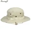 Cloches chapeau de soleil Panama seau rabat respirant Boonie Multicam népalais Camouflage chapeaux pêche en plein air large bord chaîne chapeaux1
