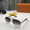 Fashion Classic 0339 sunglasses for men Metal Square gold Frame UV400 unisex vintage style attitude sunglasses Protection Eyewear With Box