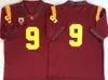 2020 USC Trojans Vintage Jersey 5. Reggie Bush 32 OJ Simpson Allen 9 Kedon Slovis 43 Troy Polamalu 55 Junior Seau Kolej Futbol Formaları