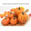 7pcs Festival Party Herfst Woondecoratie Tuin Kunstmatige Pompoen DIY Model Plantaardige Nep Halloween Rekwisieten Ambachtelijke Realistisch Y20100237u