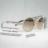 Occhiali da sole di alta qualità di design di lusso Sconto del 20% con strass Uomo Occhiali in corno di bufalo naturale per occhiali da guida da club Occhiali ovali in legno Gafas Oculos