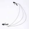 NXY Sex Volwassen Speelgoed Metalen Ketting Plaagpleppels Klemmen Borstklemmen BDSM Bondage Kit Flirten Slave Replaints Speelgoed voor Vrouw Exotische Accessoires 1225