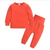 2 teile/satz kinder unterwäsche set jungen und mädchen baby pyjamas baumwolle boden Baby Pyjamas Kleidung Sets Hemd Hosen Kinder freizeit Tragen