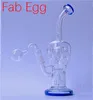 9 Inch Glass Bulg Bubbler Fab Egg Dab Rigs Rury wodne Matrix Perc 14mm zlewki Bongs Ratowanie Oil Rygniowe ze szklaną rurą palnika oleju