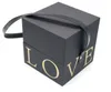 Flowers Box With Handhold Hug Bucket Rose Florist Gift Party Gift Packing Cardboard Packaging Box Bag329f