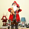 304560cmサンタクロースベアドールを抱きしめている家庭のクリスマス装飾クリスマス装飾クリスマス装飾Xmasギフト