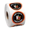 Hot Sales Aangepast Gedrukt Round Label Adevand Waterdichte waterdichte synthetische papierfles Sticker Roll Logo Labels Stickers Afdrukken