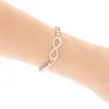 Bracelet à breloques à la mode pour femmes, cadeau, croix, amour, infini, perles extensibles