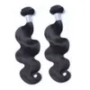 Body wave 2 paquets brésiliens vierges humaines tisser coudre dans les extensions de cheveux couleur naturelle 8-30 pouces