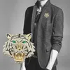 Pins, Brooches TaoHill Sparkling Tiger Head Brooch Pins Luxury Animal Women For Dinner Party 2022 Fashion Jewelry Gift