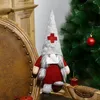 Christmas Doctor Nurse Gnome Plush Ornaments Swedish Santa Xmas Tree Decor Holiday Home Party Decoration JK2010XB