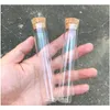 22x120mm 30ml Empty Glass Transparent Clear Bottles With Cork Stopper Vials Jars Storage Test jllTCD lajiaoyard5761302