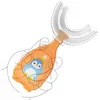 赤ちゃん歯ブラシ子供浴槽玩具歯の口腔ケアクリーニングブラシ柔らかいシリコーンの赤ちゃんティーター歯ブラシ新しい製品20211228 H1
